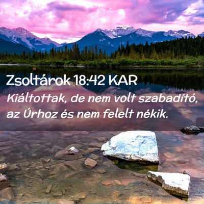 Picture 02 - Zsoltárok 18:42 KAR - Kiáltottak, de nem volt szabadító, az Úrhoz - Bible Verse Picture