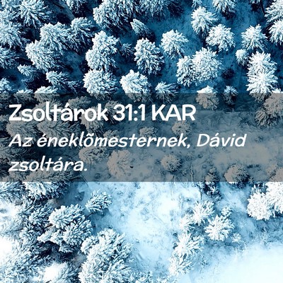 Picture 02 - Zsoltárok 31:1 KAR - Az éneklõmesternek, Dávid - Bible Verse Picture