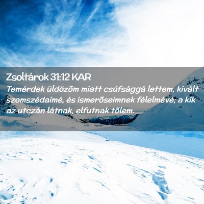 Picture 02 - Zsoltárok 31:12 KAR - Temérdek üldözõm miatt csúfsággá lettem, - Bible Verse Picture