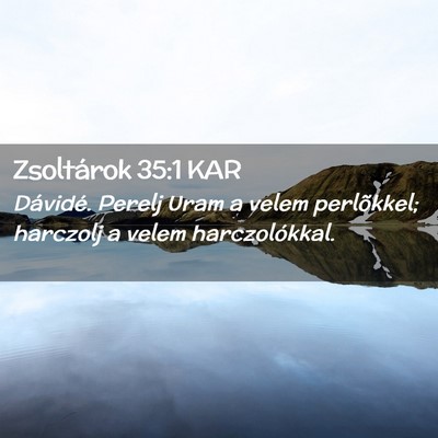 Picture 02 - Zsoltárok 35:1 KAR - Dávidé. Perelj Uram a velem perlõkkel; - Bible Verse Picture