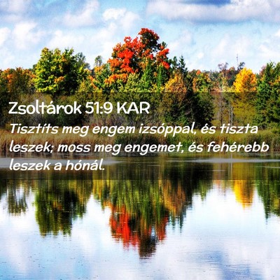 Picture 02 - Zsoltárok 51:9 KAR - Tisztíts meg engem izsóppal, és tiszta leszek; - Bible Verse Picture