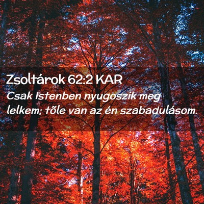 Picture 02 - Zsoltárok 62:2 KAR - Csak Istenben nyugoszik meg lelkem; tõle van az - Bible Verse Picture