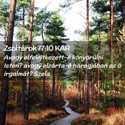 Picture 02 - Zsoltárok 77:10 KAR - Avagy elfelejtkezett-é könyörülni Isten? - Bible Verse Picture