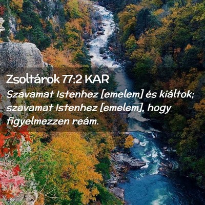 Picture 02 - Zsoltárok 77:2 KAR - Szavamat Istenhez [emelem] és kiáltok; szavamat - Bible Verse Picture