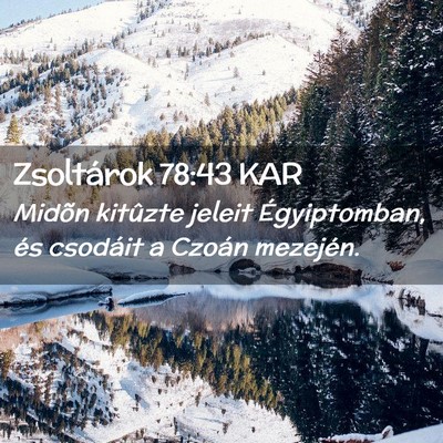Picture 02 - Zsoltárok 78:43 KAR - Midõn kitûzte jeleit Égyiptomban, és csodáit - Bible Verse Picture