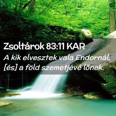 Picture 02 - Zsoltárok 83:11 KAR - A kik elvesztek vala Endornál, [és] a föld - Bible Verse Picture