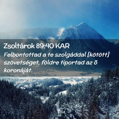 Picture 02 - Zsoltárok 89:40 KAR - Felbontottad a te szolgáddal [kötött] - Bible Verse Picture