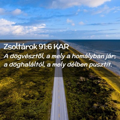 Picture 02 - Zsoltárok 91:6 KAR - A dögvésztõl, a mely a homályban jár; a - Bible Verse Picture