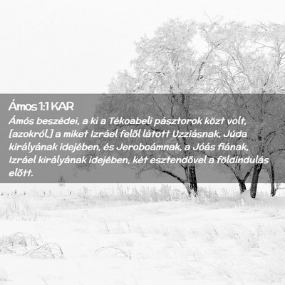 Picture 02 - Ámos 1:1 KAR - Ámós beszédei, a ki a Tékoabeli pásztorok - Bible Verse Picture
