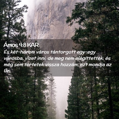 Picture 02 - Ámos 4:8 KAR - És két-három város tántorgott egy-egy - Bible Verse Picture