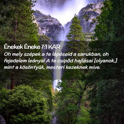 Picture 02 - Énekek Éneke 7:1 KAR - Oh mely szépek a te lépéseid a sarukban, oh - Bible Verse Picture