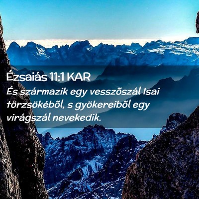 Picture 02 - Ézsaiás 11:1 KAR - És származik egy vesszõszál Isai - Bible Verse Picture