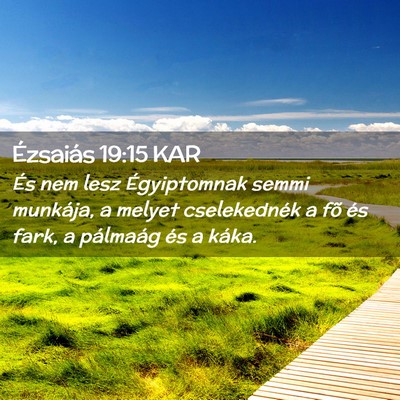Picture 02 - Ézsaiás 19:15 KAR - És nem lesz Égyiptomnak semmi munkája, a - Bible Verse Picture