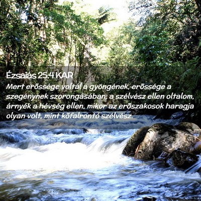 Picture 02 - Ézsaiás 25:4 KAR - Mert erõssége voltál a gyöngének, erõssége - Bible Verse Picture