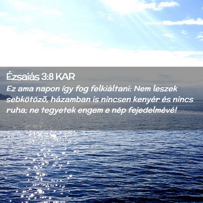 Picture 02 - Ézsaiás 3:8 KAR - Ez ama napon így fog felkiáltani: Nem leszek - Bible Verse Picture