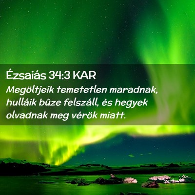 Picture 02 - Ézsaiás 34:3 KAR - Megöltjeik temetetlen maradnak, hulláik bûze - Bible Verse Picture