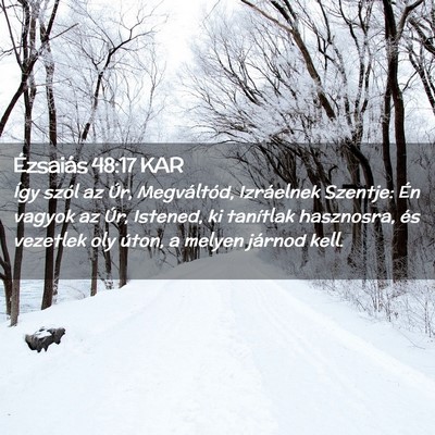 Picture 02 - Ézsaiás 48:17 KAR - Így szól az Úr, Megváltód, Izráelnek - Bible Verse Picture