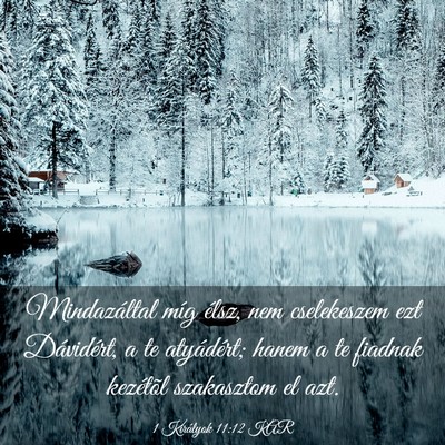 Picture 03 - 1 Királyok 11:12 KAR - Mindazáltal míg élsz, nem cselekeszem ezt - Bible Verse Picture