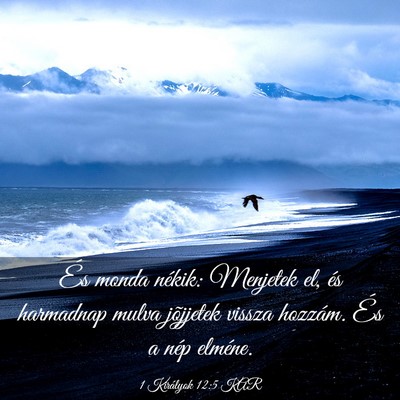 Picture 03 - 1 Királyok 12:5 KAR - És monda nékik: Menjetek el, és harmadnap - Bible Verse Picture