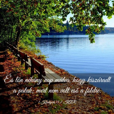 Picture 03 - 1 Királyok 17:7 KAR - És lõn néhány nap múlva, hogy kiszáradt a - Bible Verse Picture