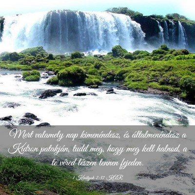 Picture 03 - 1 Királyok 2:37 KAR - Mert valamely nap kimenéndesz, és - Bible Verse Picture