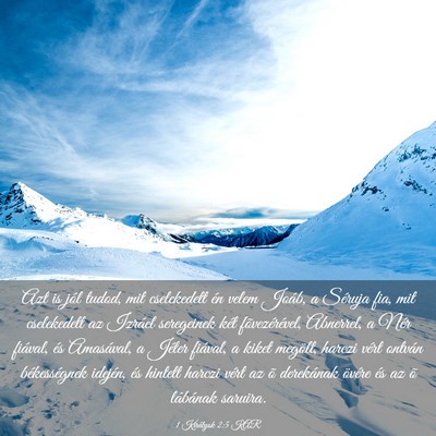 Picture 03 - 1 Királyok 2:5 KAR - Azt is jól tudod, mit cselekedett én velem - Bible Verse Picture