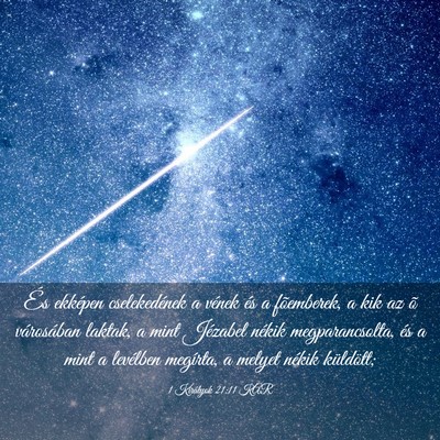 Picture 03 - 1 Királyok 21:11 KAR - És ekképen cselekedének a vének és a - Bible Verse Picture