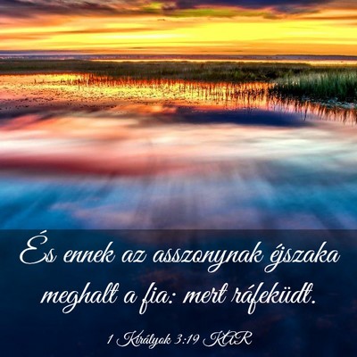 Picture 03 - 1 Királyok 3:19 KAR - És ennek az asszonynak éjszaka meghalt a fia: - Bible Verse Picture