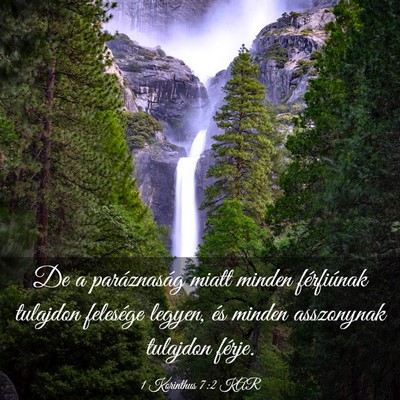 Picture 03 - 1 Korinthus 7:2 KAR - De a paráznaság miatt minden férfiúnak - Bible Verse Picture