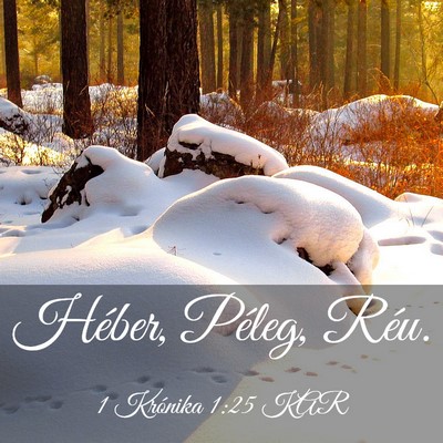 Picture 03 - 1 Krónika 1:25 KAR - Héber, Péleg, - Bible Verse Picture