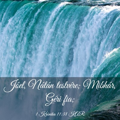 Picture 03 - 1 Krónika 11:38 KAR - Jóel, Nátán testvére; Mibhár, Géri - Bible Verse Picture