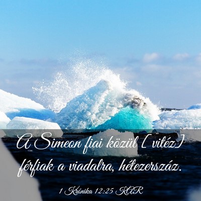 Picture 03 - 1 Krónika 12:25 KAR - A Simeon fiai közül [vitéz] férfiak a - Bible Verse Picture