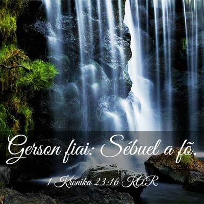 Picture 03 - 1 Krónika 23:16 KAR - Gerson fiai: Sébuel a - Bible Verse Picture