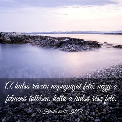 Picture 03 - 1 Krónika 26:18 KAR - A külsõ részen napnyugat felé: négy a - Bible Verse Picture