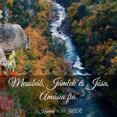 Picture 03 - 1 Krónika 4:34 KAR - Mesobáb, Jámlek és Jósa, Amásia - Bible Verse Picture