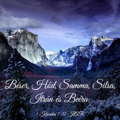 Picture 03 - 1 Krónika 7:37 KAR - Béser, Hód, Samma, Silsa, Itrán és - Bible Verse Picture