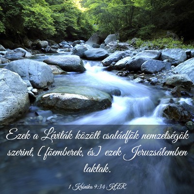 Picture 03 - 1 Krónika 9:34 KAR - Ezek a Léviták között családfõk - Bible Verse Picture