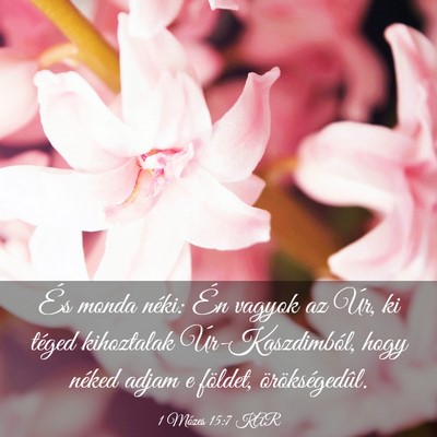Picture 03 - 1 Mózes 15:7 KAR - És monda néki: Én vagyok az Úr, ki téged - Bible Verse Picture