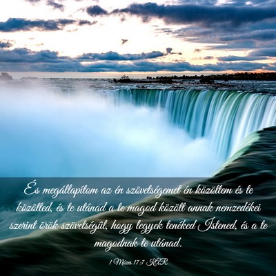 Picture 03 - 1 Mózes 17:7 KAR - És megállapítom az én szövetségemet én - Bible Verse Picture