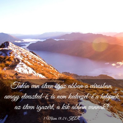 Picture 03 - 1 Mózes 18:24 KAR - Talán van ötven igaz abban a városban, avagy - Bible Verse Picture