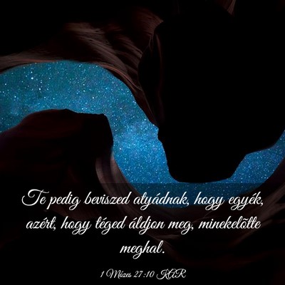Picture 03 - 1 Mózes 27:10 KAR - Te pedig beviszed atyádnak, hogy egyék, azért, - Bible Verse Picture