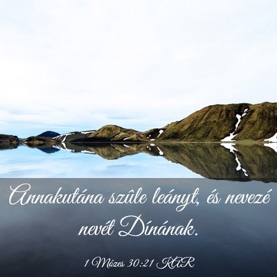 Picture 03 - 1 Mózes 30:21 KAR - Annakutána szûle leányt, és nevezé nevét - Bible Verse Picture