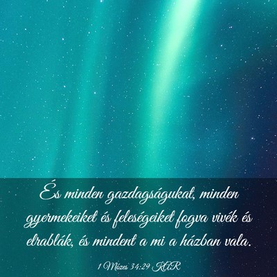 Picture 03 - 1 Mózes 34:29 KAR - És minden gazdagságukat, minden gyermekeiket - Bible Verse Picture