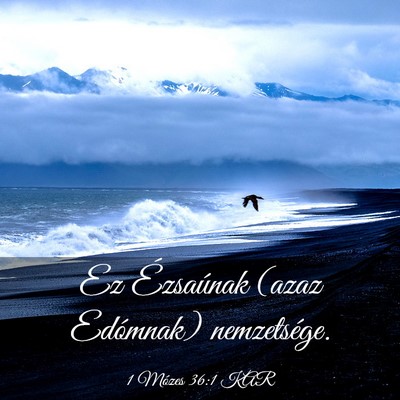 Picture 03 - 1 Mózes 36:1 KAR - Ez Ézsaúnak (azaz Edómnak) - Bible Verse Picture