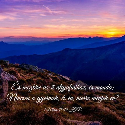 Picture 03 - 1 Mózes 37:30 KAR - És megtére az õ atyjafiaihoz, és monda: - Bible Verse Picture