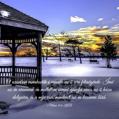 Picture 03 - 1 Mózes 39:8 KAR - Õ azonban vonakodék s monda az õ ura - Bible Verse Picture