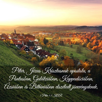 Picture 03 - 1 Péter 1:1 KAR - Péter, Jézus Krisztusnak apostola, a Pontusban, - Bible Verse Picture
