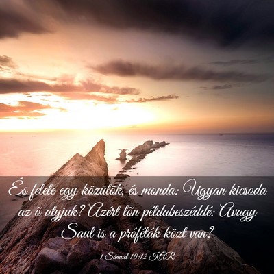 Picture 03 - 1 Sámuel 10:12 KAR - És felele egy közülök, és monda: Ugyan - Bible Verse Picture
