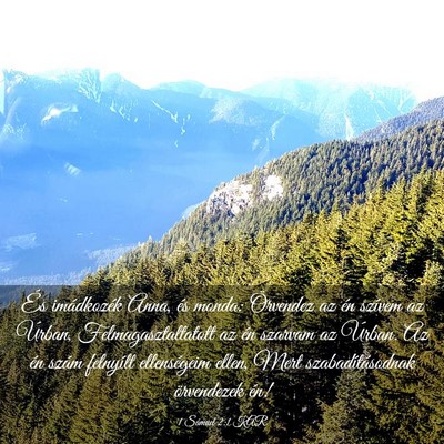 Picture 03 - 1 Sámuel 2:1 KAR - És imádkozék Anna, és monda: Örvendez az én - Bible Verse Picture