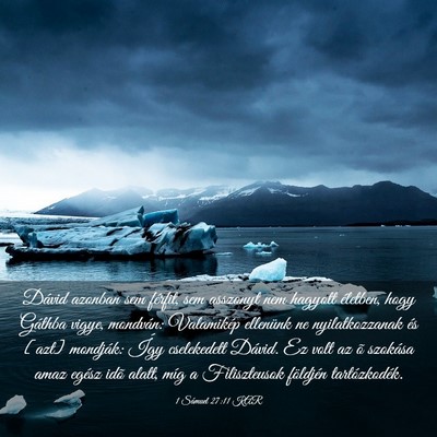 Picture 03 - 1 Sámuel 27:11 KAR - Dávid azonban sem férfit, sem asszonyt nem - Bible Verse Picture
